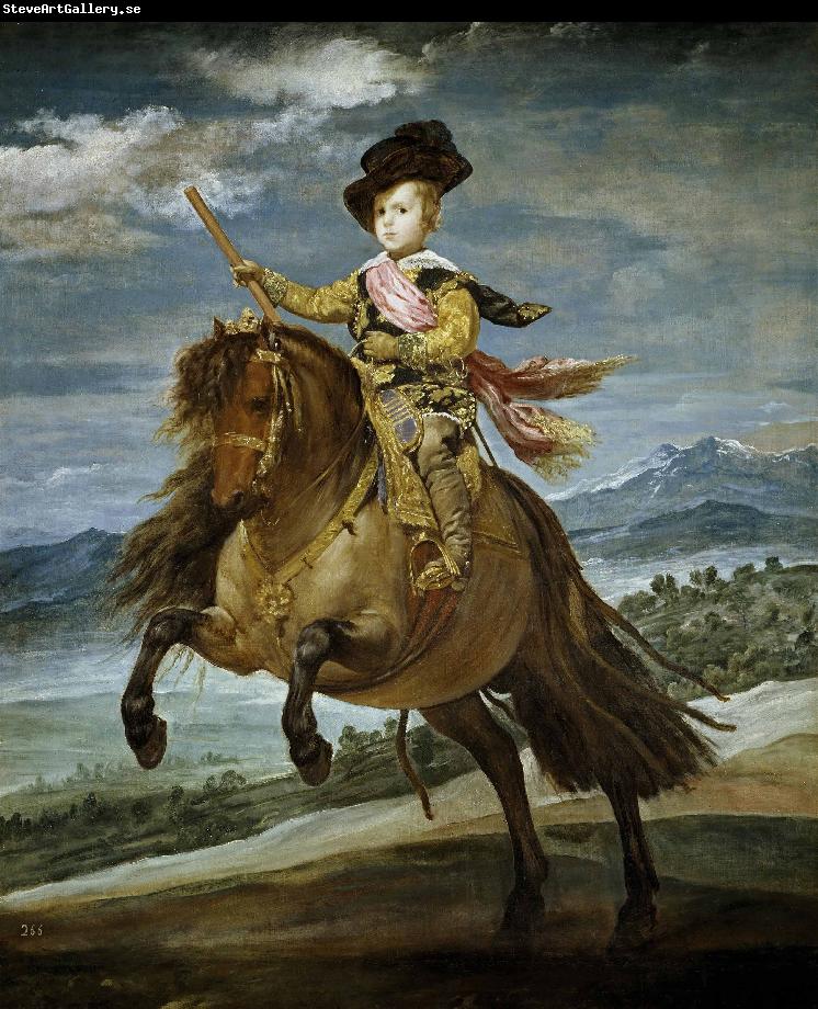 Diego Velazquez Equestrian Portrait of Prince Balthasar Charles